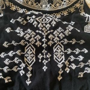 Forever 21 Short black embroidered dress
